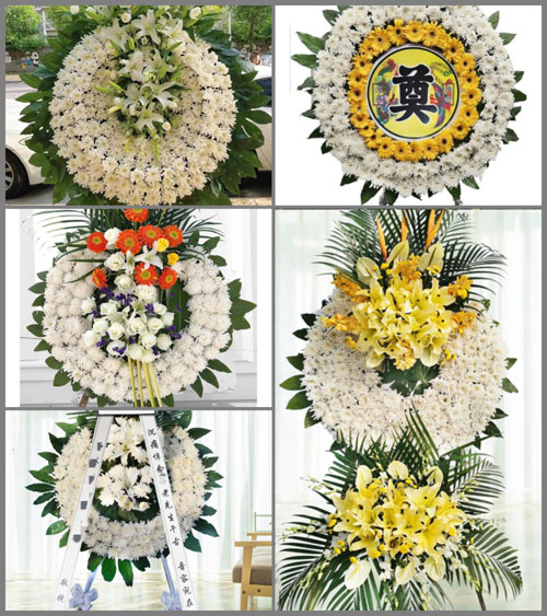 安徽黄山市屯溪区屯光镇下草市村花圈速递